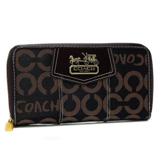 Coach In Signature Large Coffee Wallets AXN | Coach Outlet Canada